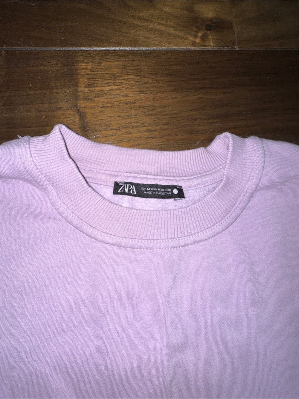 Women's Classic Crewneck Sweater in Light Lavender - Picture 2 of 4